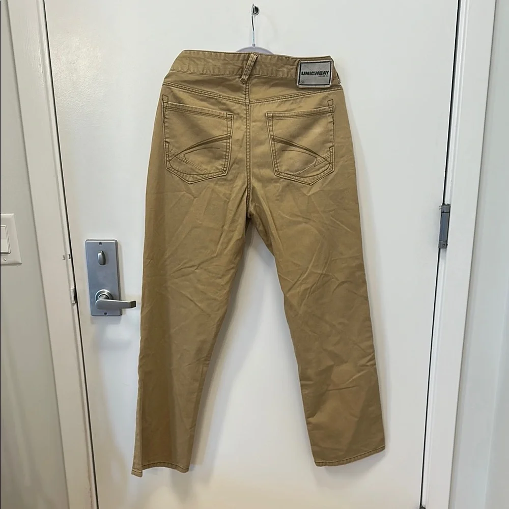 Men’s UnionBay Straight Cut Tan Pants - Picture 3 of 5